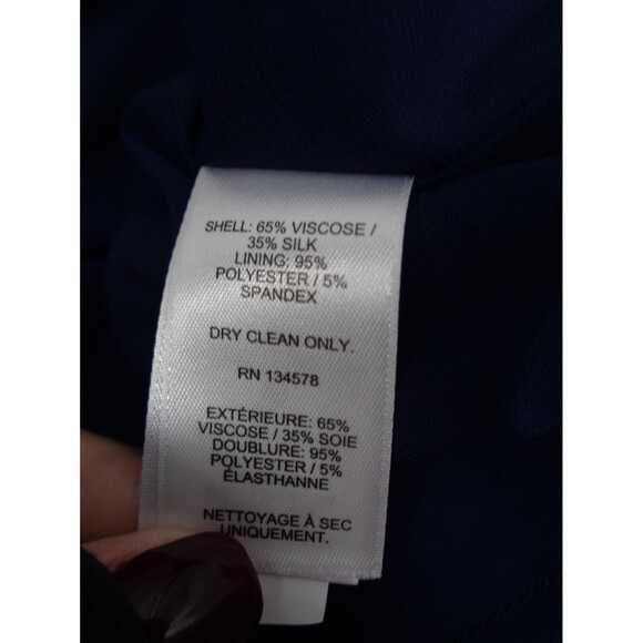 Vineyard Vines Blue Floral Winter Garden Pintuck Mini Dress Size XS - Picture 14 of 15